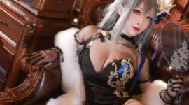 碧蓝航线 路易九世书房cosplay-绝对领域