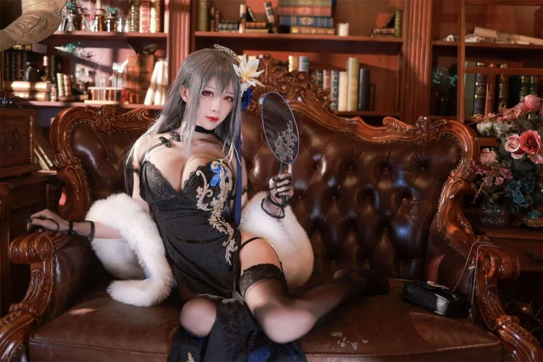 碧蓝航线 路易九世书房cosplay-绝对领域