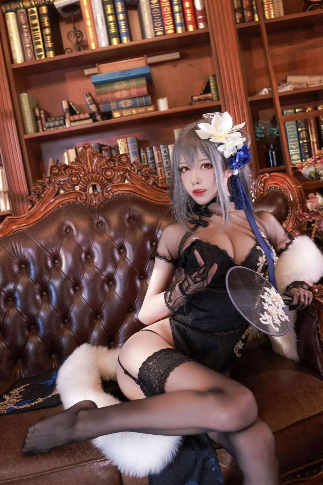 碧蓝航线 路易九世书房cosplay-10