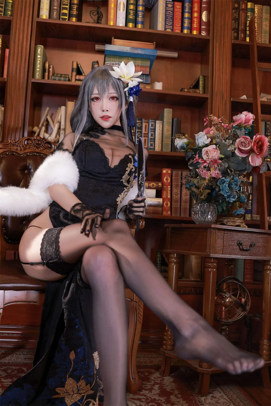 碧蓝航线 路易九世书房cosplay-15