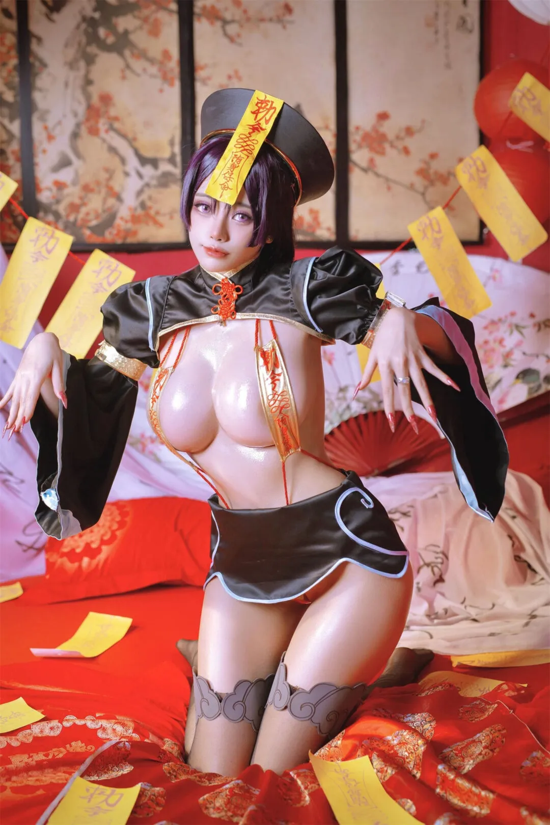 性感美女小僵尸cosplay-绝对领域