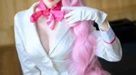 FGO 玉藻前屑狐狸秘书cosplay-绝对领域
