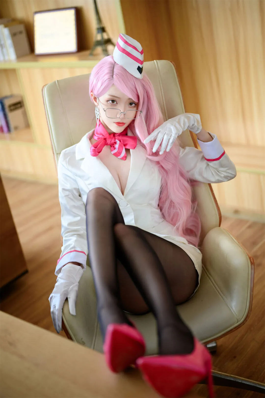 FGO 玉藻前屑狐狸秘书cosplay-绝对领域