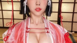 黑兽 辉夜巫女cosplay-绝对领域