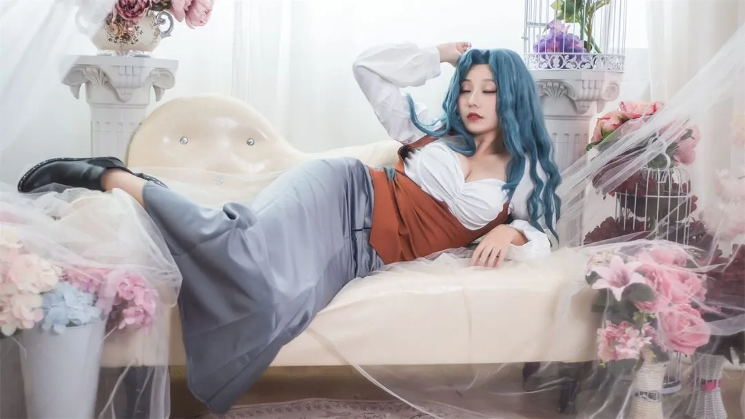 精灵村 第三村人cos——性感翘臀比基尼铠甲-16