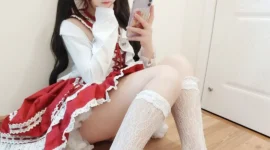 洛丽塔白丝美少女可爱私房写真-绝对领域