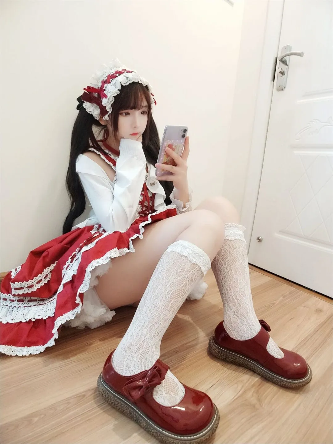 洛丽塔白丝美少女可爱私房写真-10