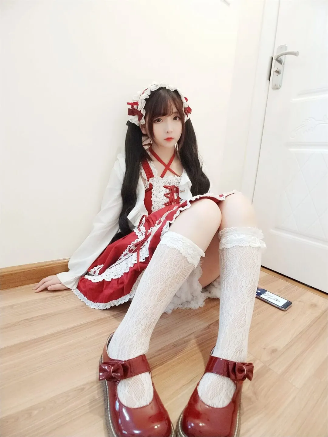 洛丽塔白丝美少女可爱私房写真-13