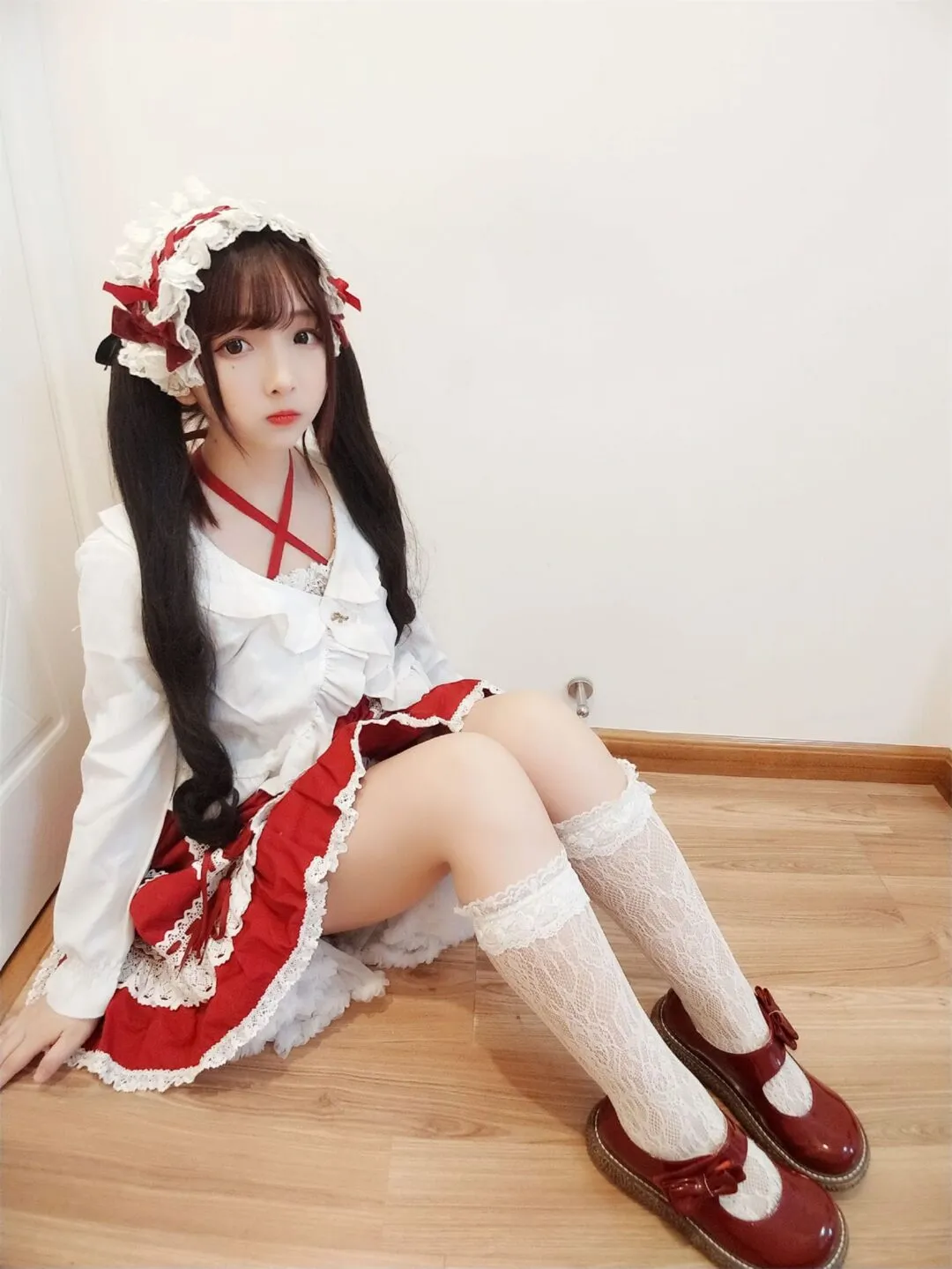 洛丽塔白丝美少女可爱私房写真-15