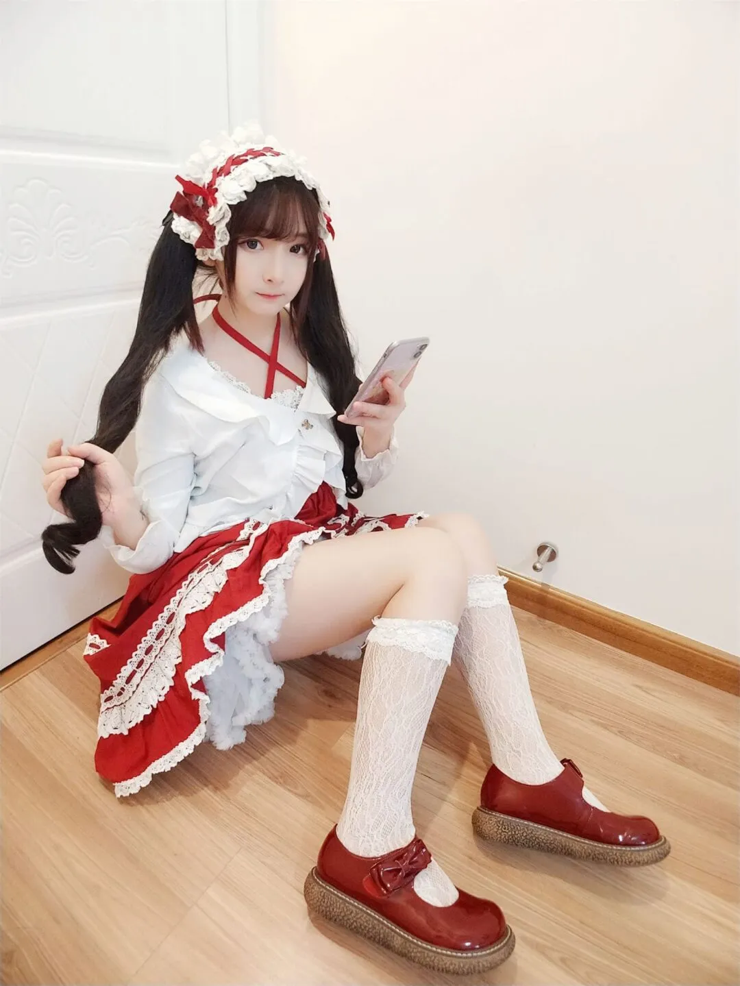 洛丽塔白丝美少女可爱私房写真-19