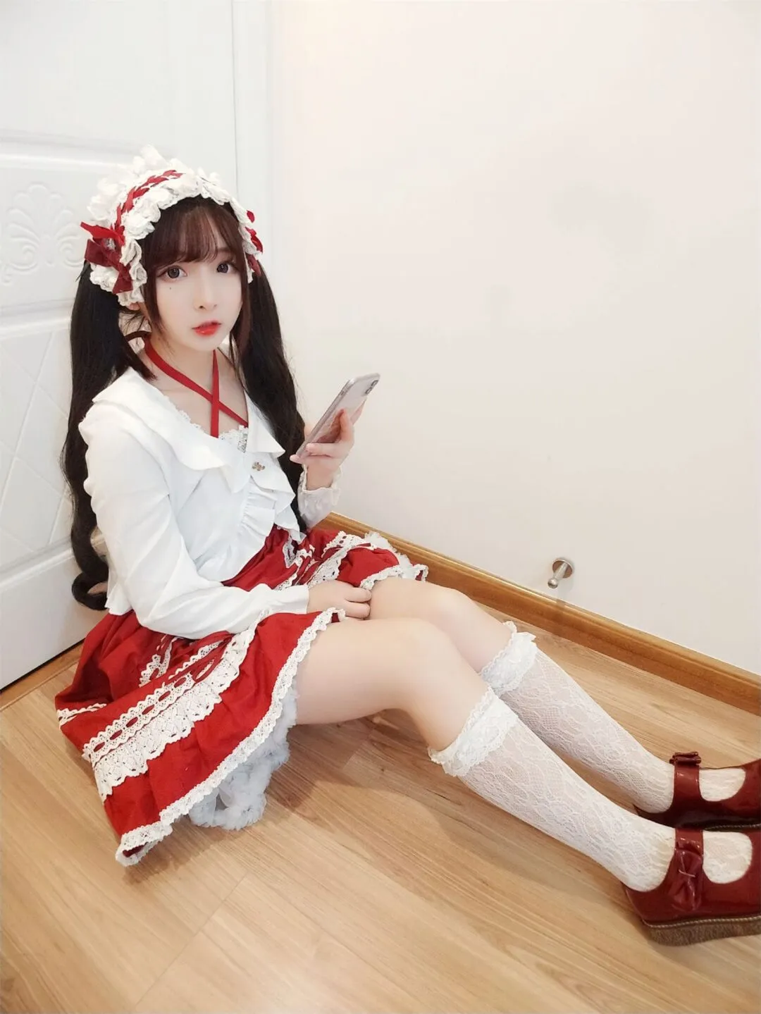 洛丽塔白丝美少女可爱私房写真-21
