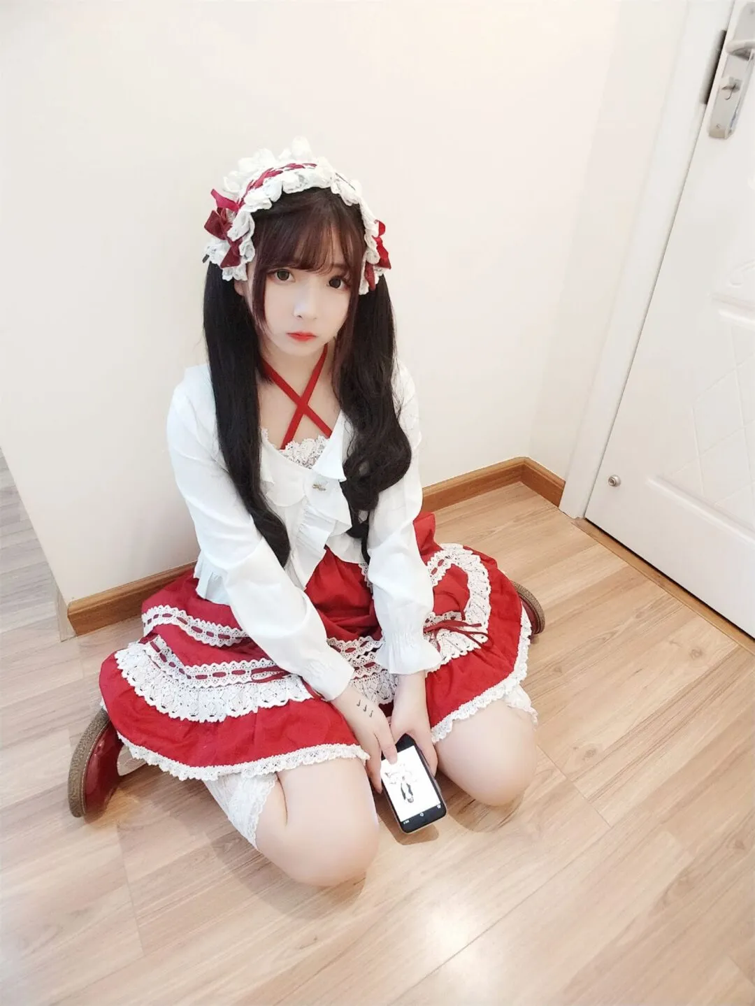 洛丽塔白丝美少女可爱私房写真-23