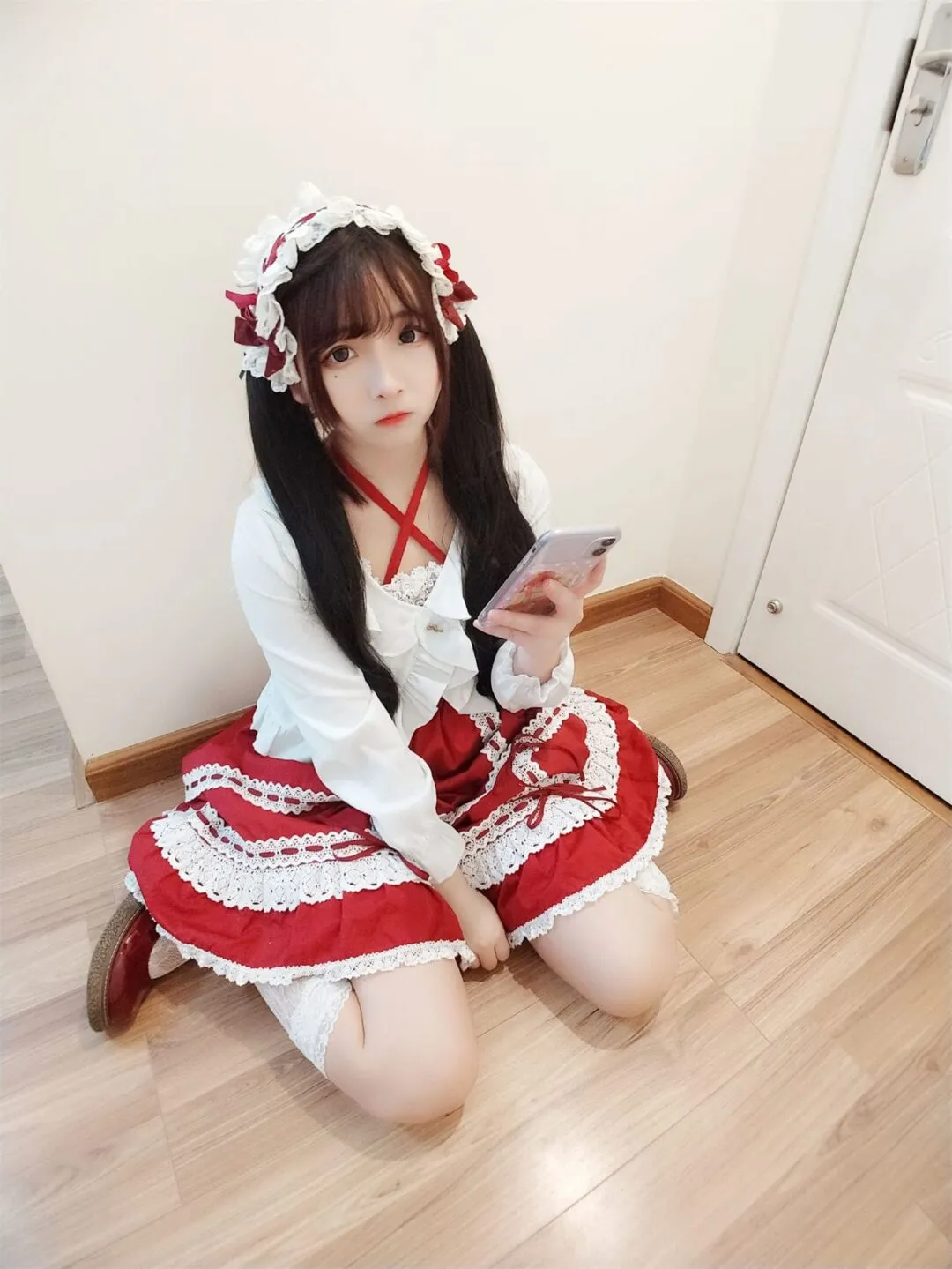 洛丽塔白丝美少女可爱私房写真-22
