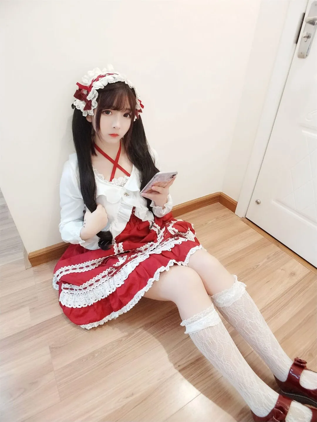 洛丽塔白丝美少女可爱私房写真-25