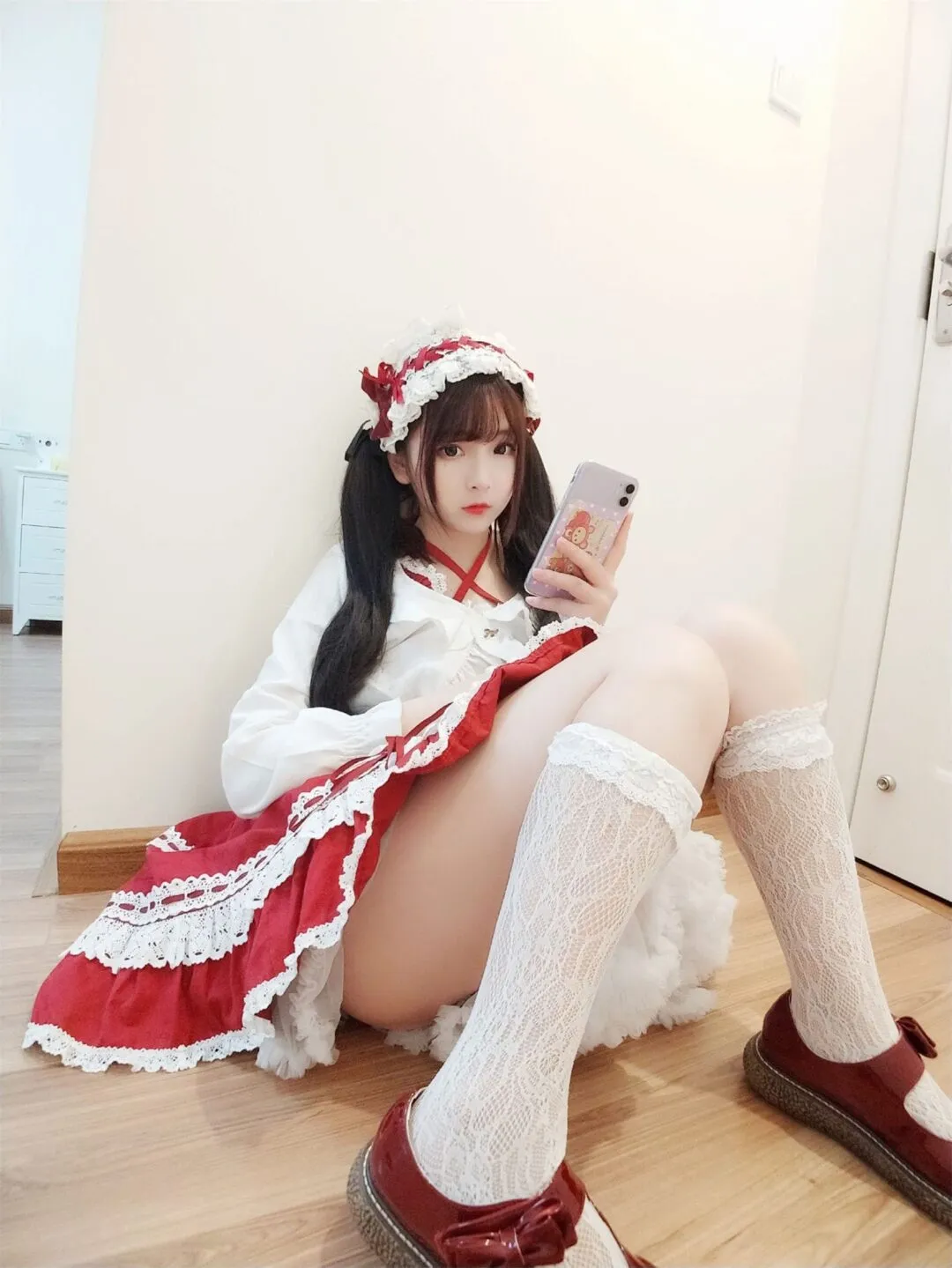 洛丽塔白丝美少女可爱私房写真-30