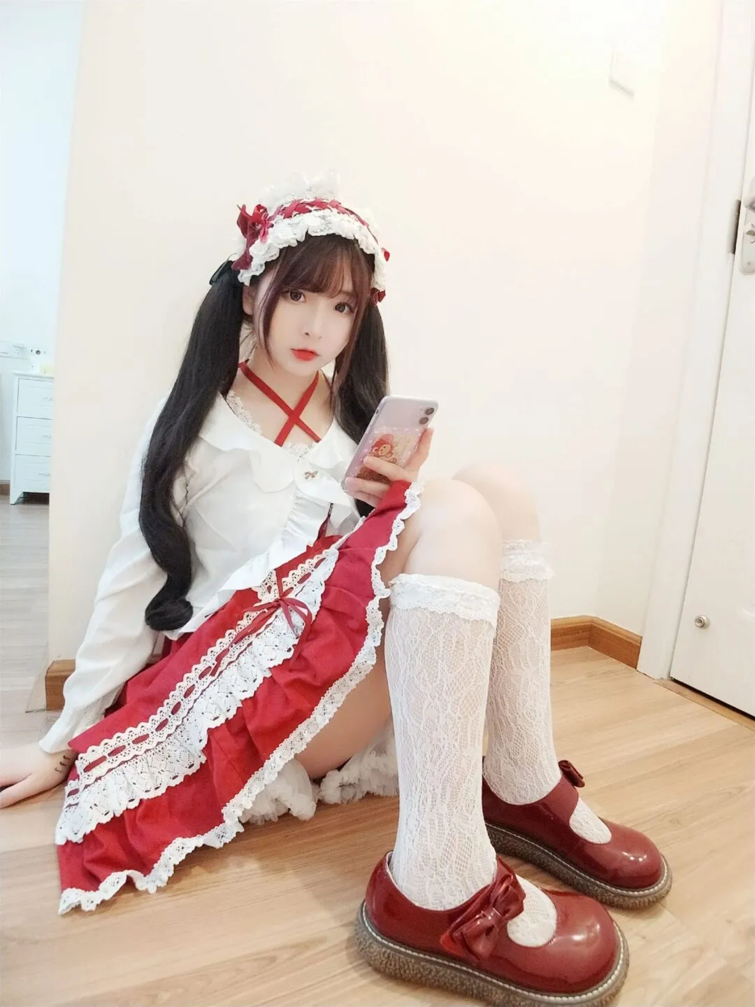 洛丽塔白丝美少女可爱私房写真-28