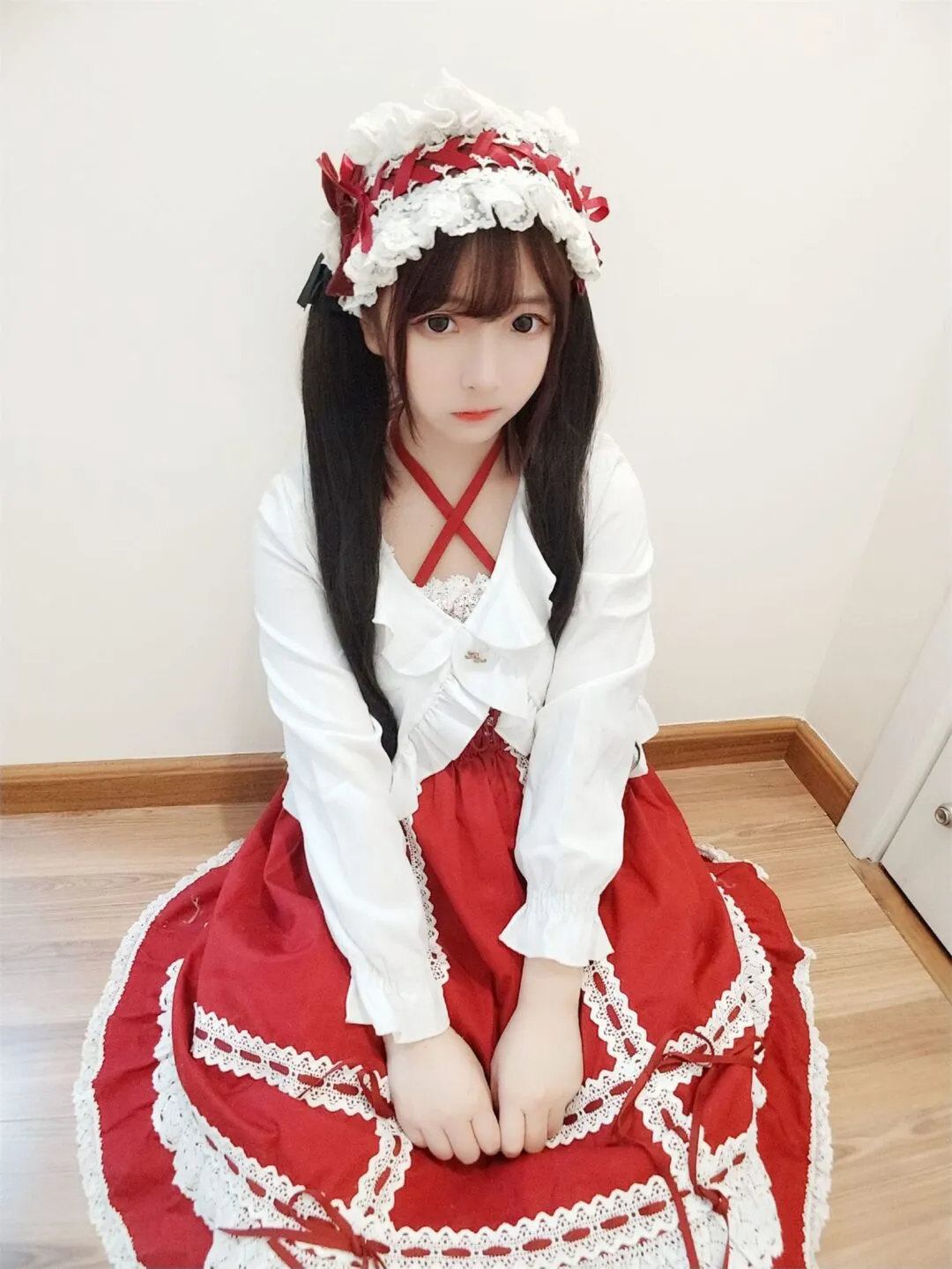 洛丽塔白丝美少女可爱私房写真-35