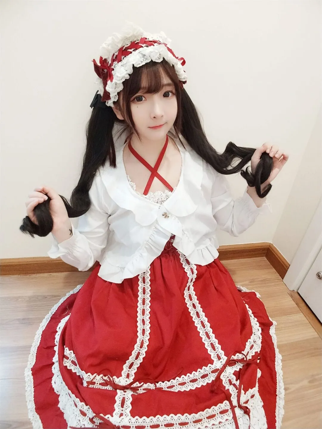 洛丽塔白丝美少女可爱私房写真-38
