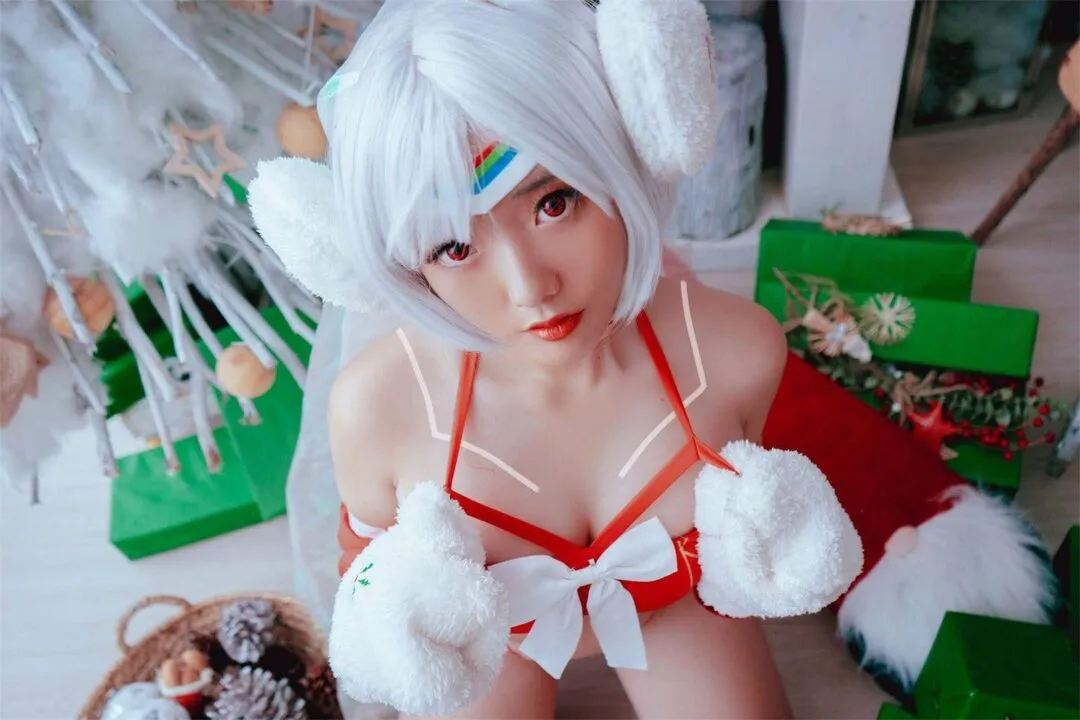 美少女性感圣诞内衣私房写真-1