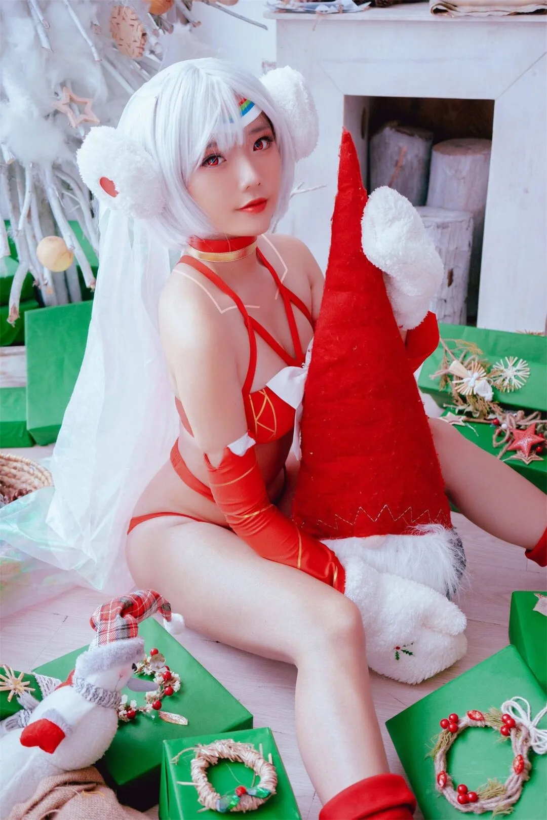 美少女性感圣诞内衣私房写真-1
