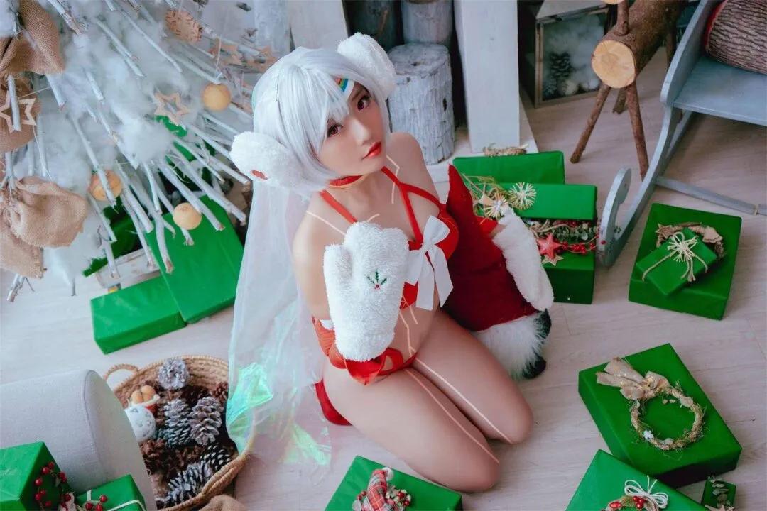 美少女性感圣诞内衣私房写真-1