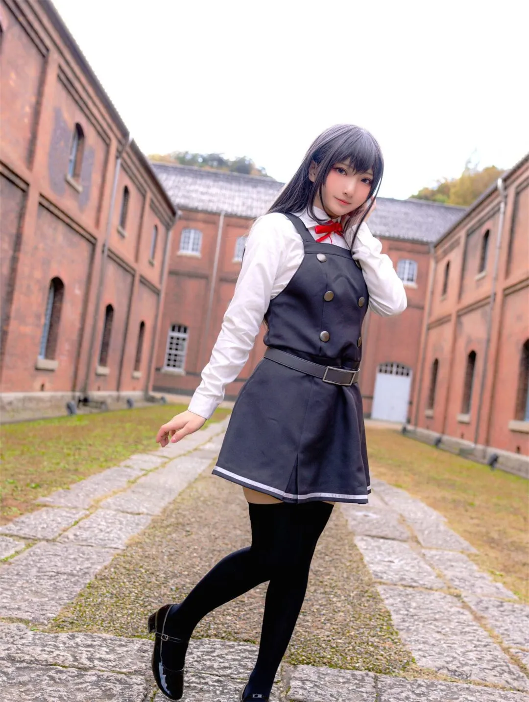 JK美少女和服黑丝性感写真-18