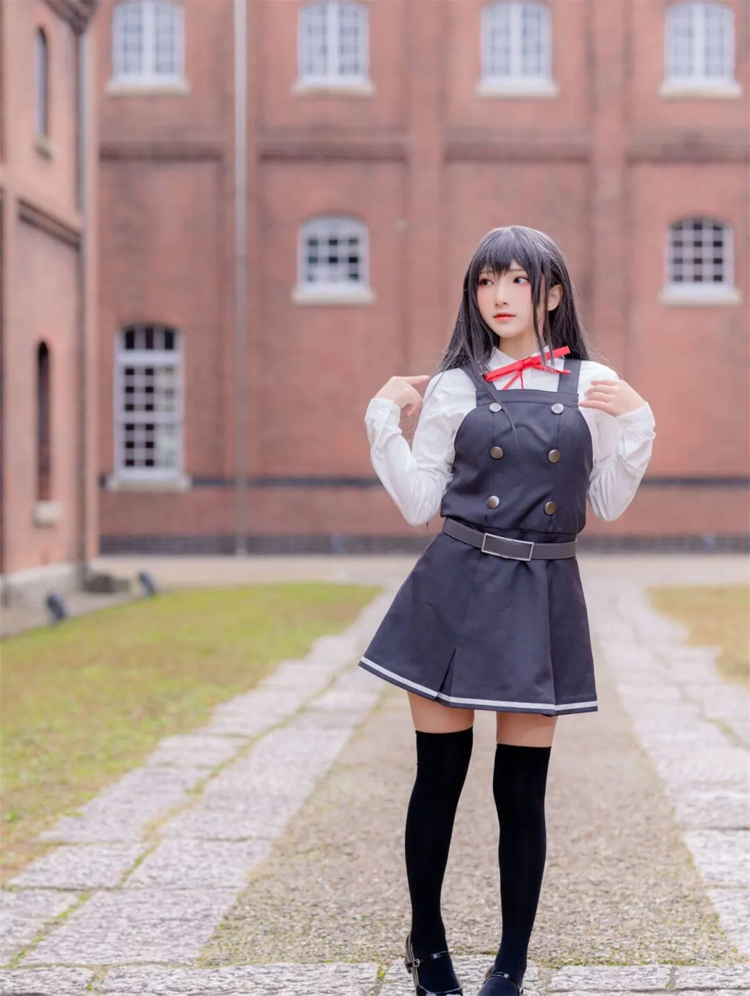 JK美少女和服黑丝性感写真-22