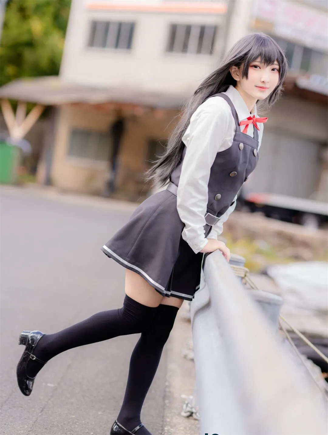 JK美少女和服黑丝性感写真-25