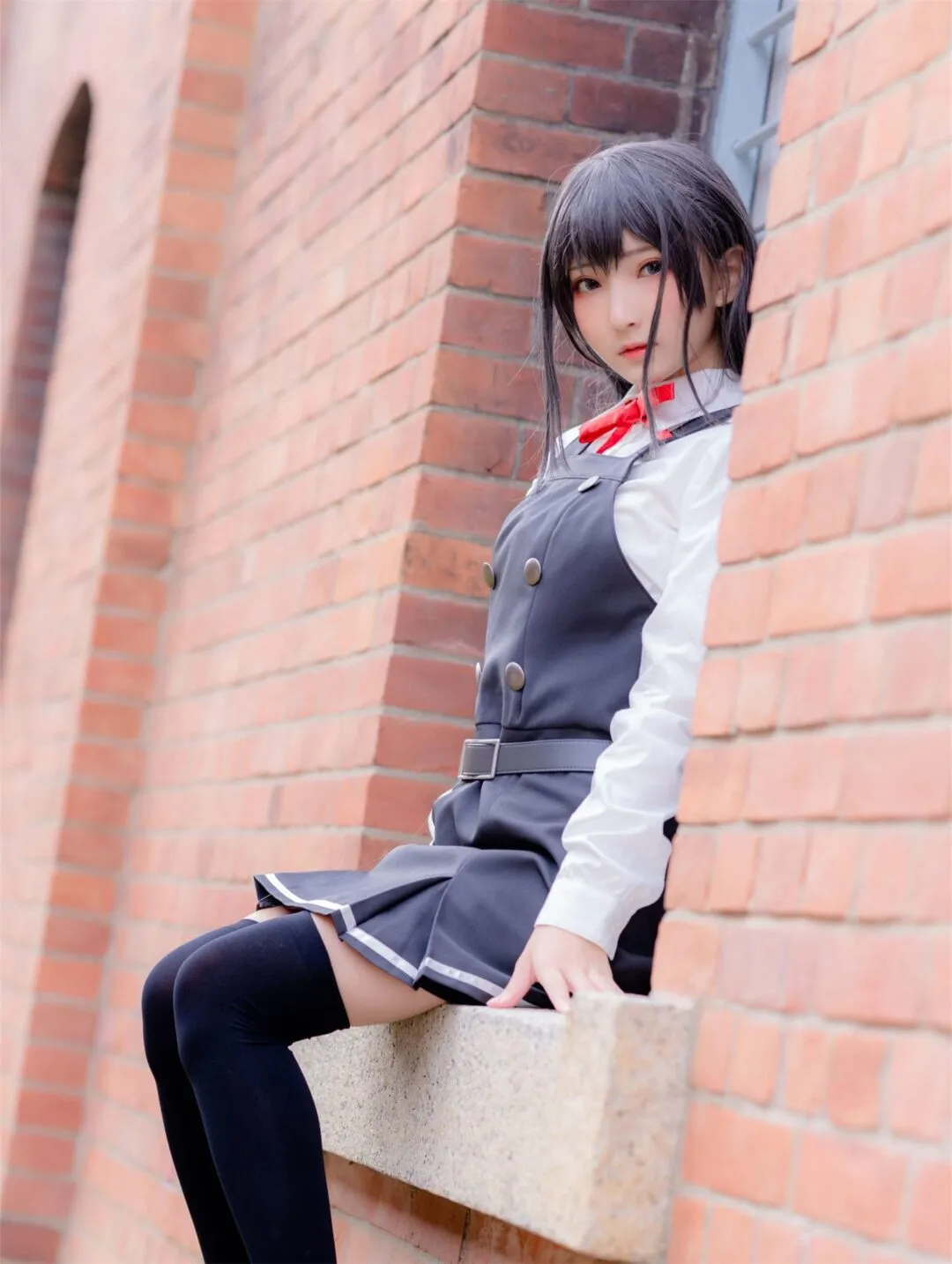JK美少女和服黑丝性感写真-24