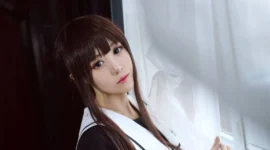 JK美少女白丝婚纱性感写真-绝对领域