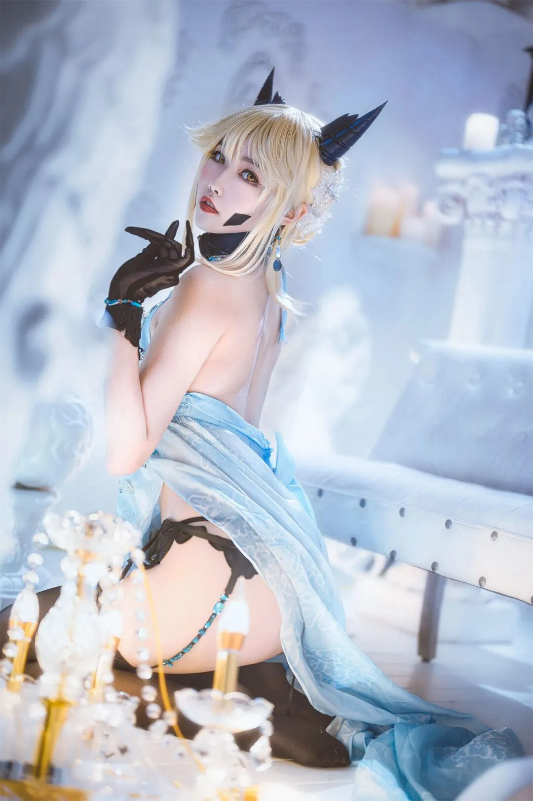 FGO 黑枪呆阿尔托莉雅cosplay-19