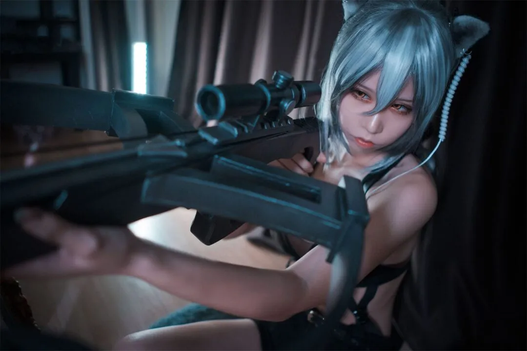 明日方舟 黑2cosplay-绝对领域