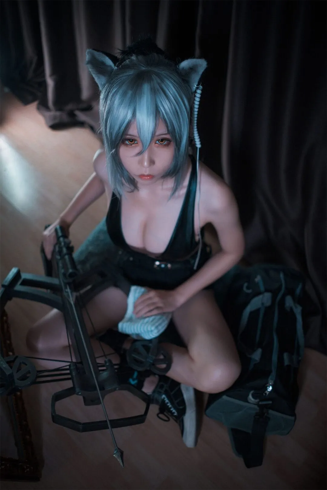 明日方舟 黑2cosplay-绝对领域