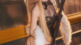 《少女前线》OTS-14 紫雨心cosplay-绝对领域