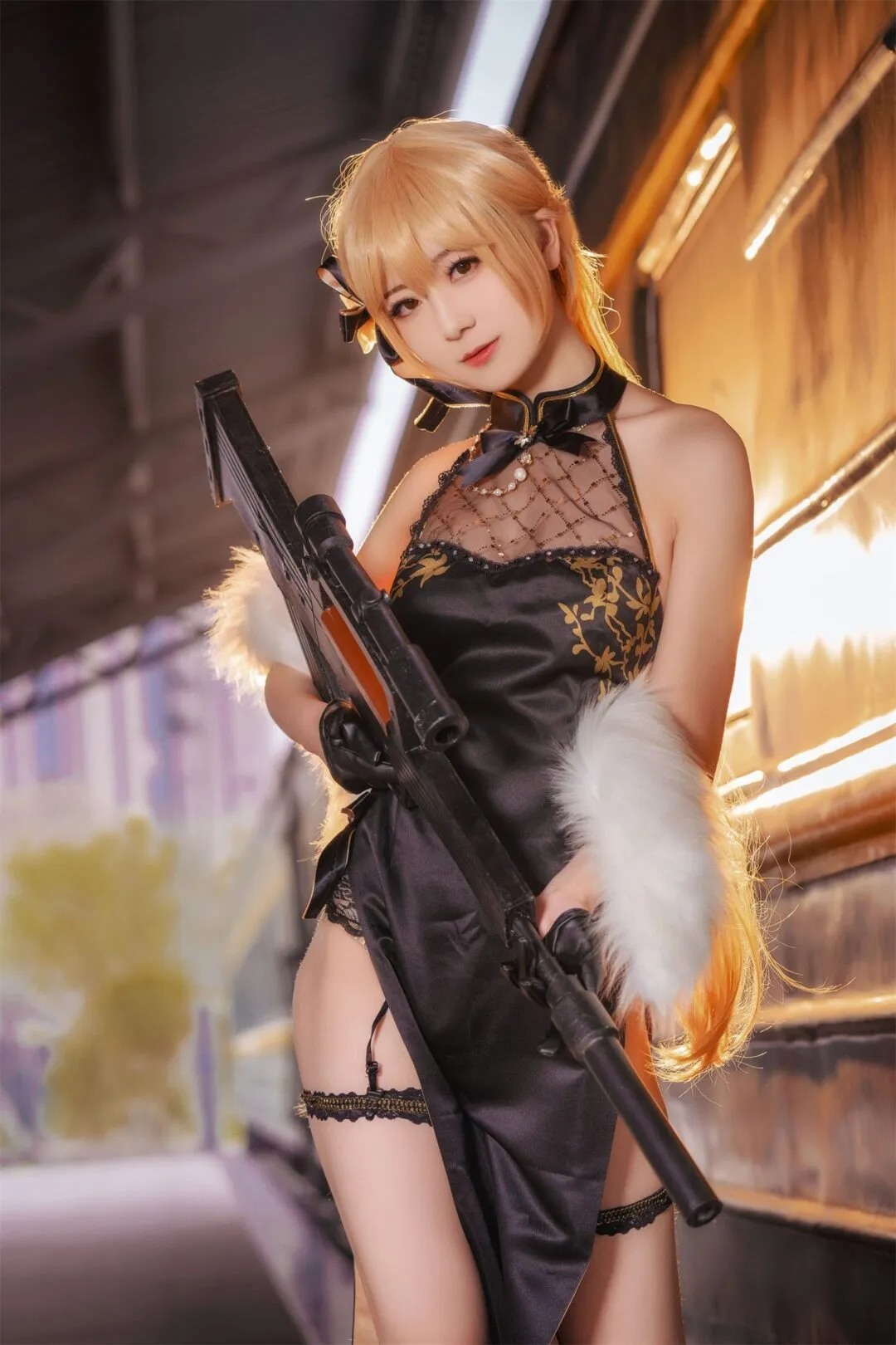 《少女前线》OTS-14 紫雨心cosplay-1