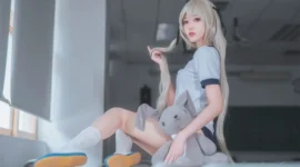 春日野穹体操服cosplay-绝对领域