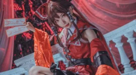 《东方Project》博丽灵梦cosplay-绝对领域