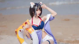 《公主连结》水黑猫凯露cosplay-绝对领域