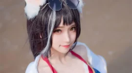 《公主连结》水黑猫凯露cosplay-绝对领域