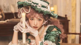 Lolita少女宫廷复古写真-绝对领域