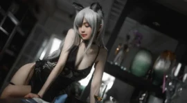 《明日方舟》黑cosplay-绝对领域