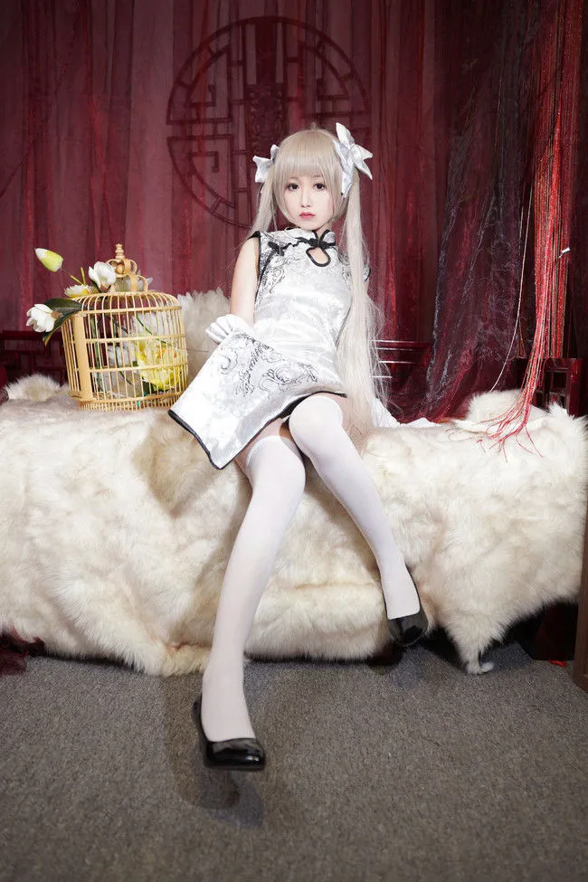 缘之空丝袜旗袍穹妹cosplay-绝对领域