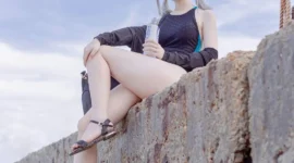 《碧蓝档案》砂狼白子cosplay-绝对领域