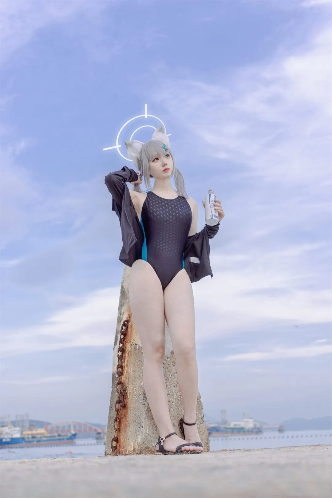 《碧蓝档案》砂狼白子cosplay-11
