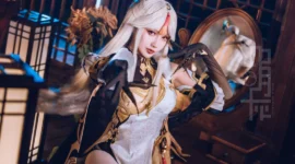 《原神》凝光cosplay-绝对领域