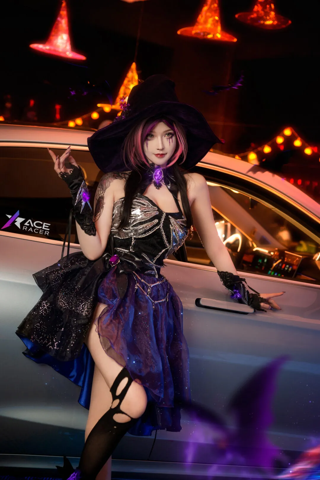 《王牌竞速》蝠翼万圣 魔女cosplay-1