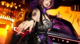 《王牌竞速》蝠翼万圣 魔女cosplay-绝对领域
