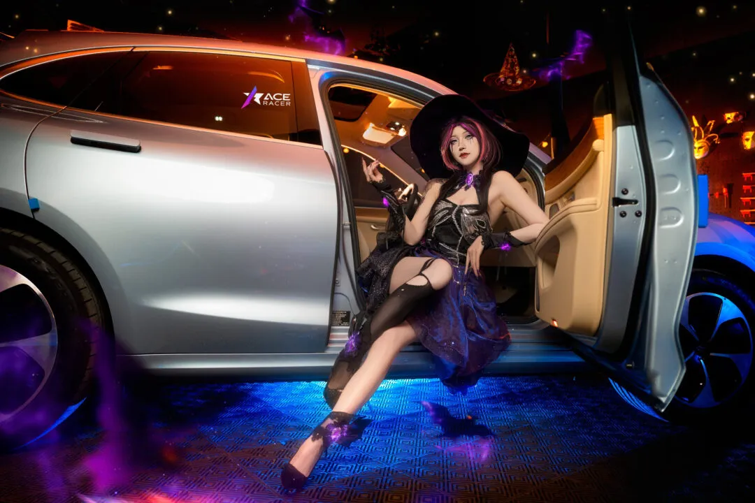 《王牌竞速》蝠翼万圣 魔女cosplay-12