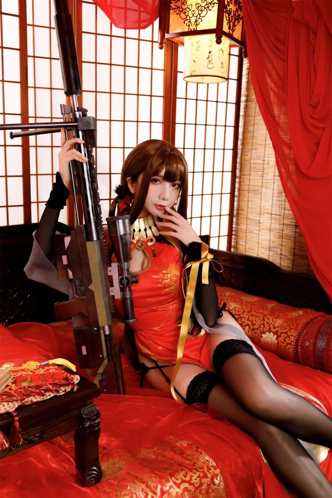 少女前线 DSR-50旗袍cosplay-4
