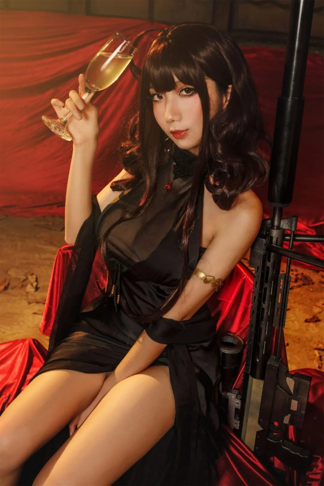 少女前线 DSR-50旗袍cosplay-21